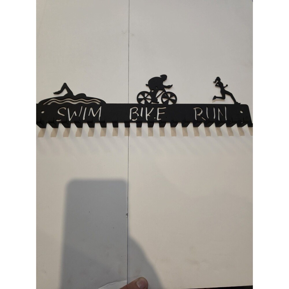 Swim Bike Run Triathlon Sports Medal Display Medal Rack Hanger Holder Running